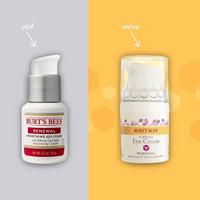 Burt's Bees Firming Eye Cream with Bakuchiol Natural Retinol, 0.5 oz / 14.1 g (packaging varies)